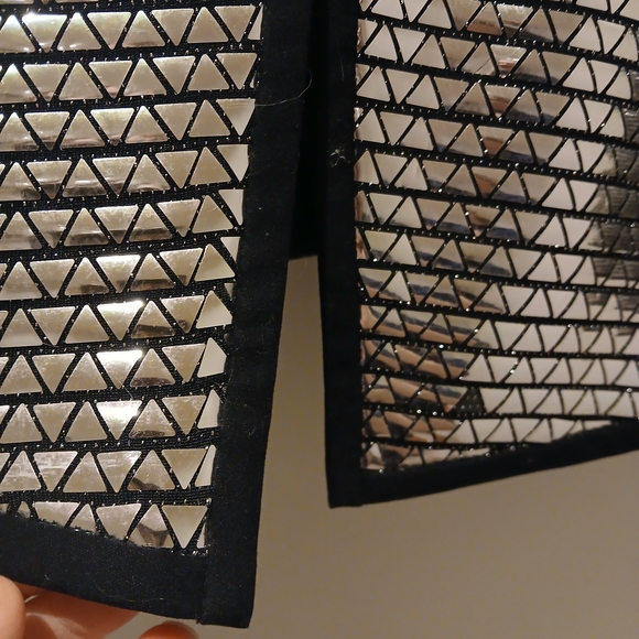 Zara Metallic Silver Blazer and Shorts Set - Picture 14 of 14